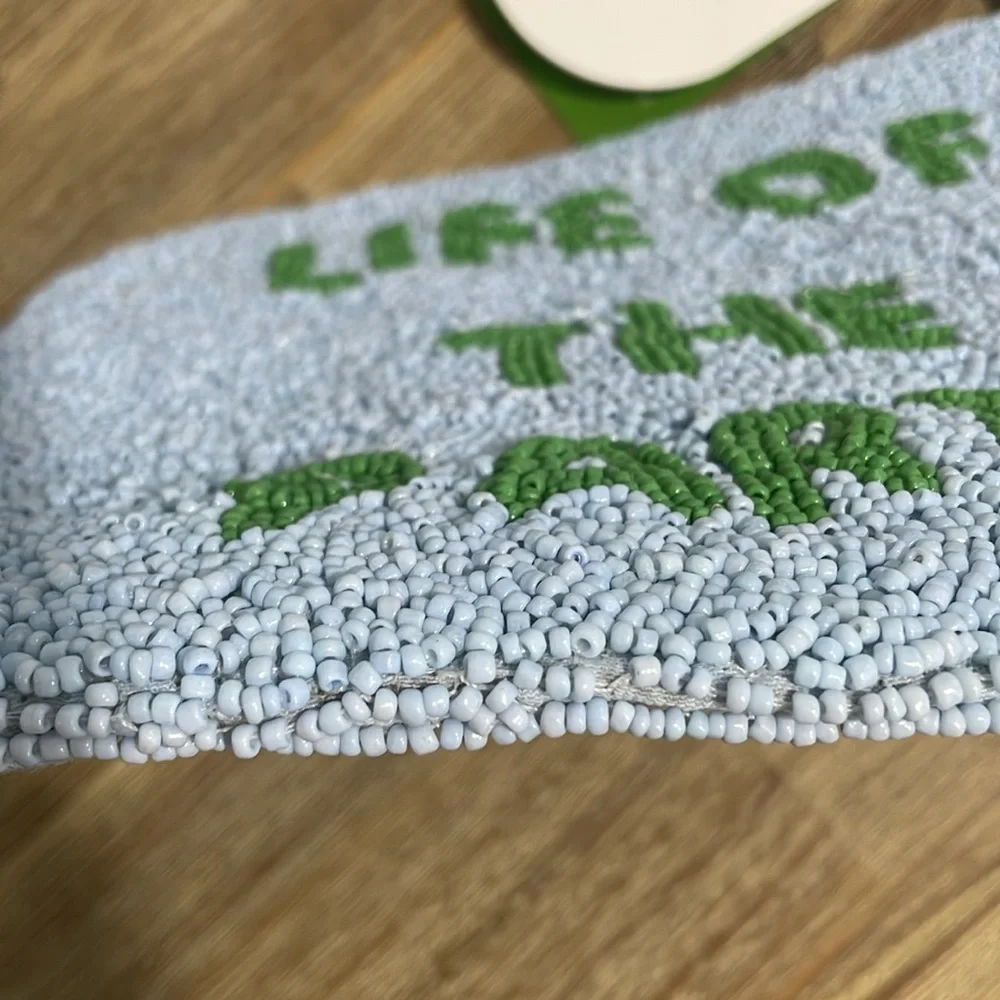 ♠️ kate spade new york x Target- Life of the Party Beaded Clutch Blue/Gr…
